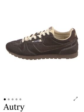 Autry Women’s Dark Brown Lace-Up Sneaker